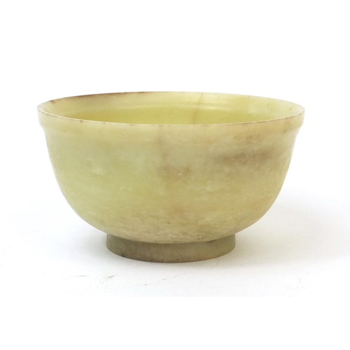 541 - Chinese hard stone bowl possibly jade, 5.5cm high