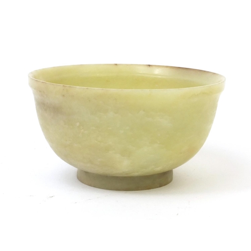 541 - Chinese hard stone bowl possibly jade, 5.5cm high