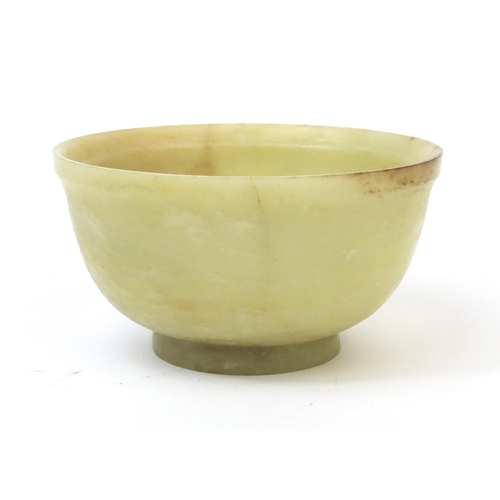 541 - Chinese hard stone bowl possibly jade, 5.5cm high