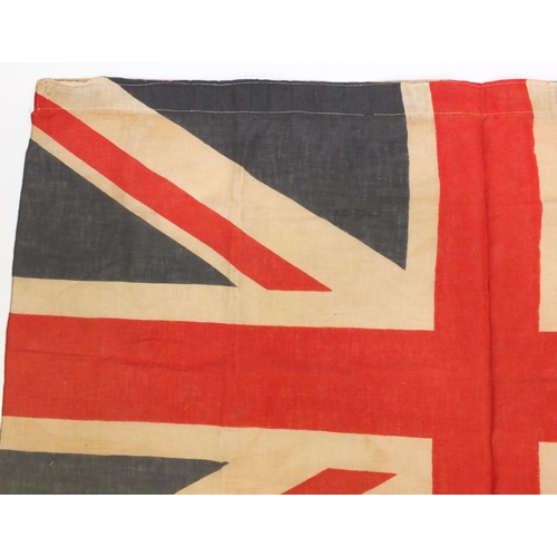 382 - Military interest British cloth flag, 62cm high x 99cm wide