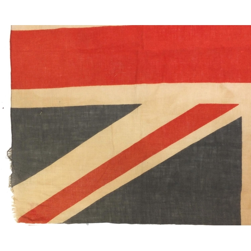 382 - Military interest British cloth flag, 62cm high x 99cm wide