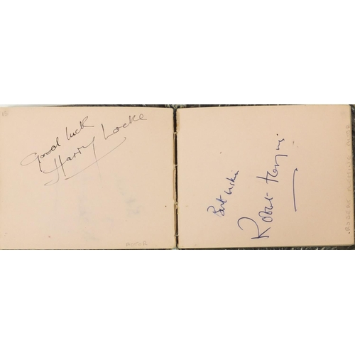 229 - Two 1950's autograph albums including actors and cricketers - Lawrence Olivier, John Gielgud, Tony H... 