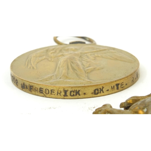 365 - British Military interest Victory medal and 1914-15 star, together with a Military interest pocket w... 