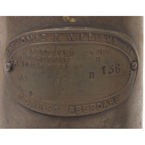 184 - Two vintage miners lamps comprising a E.Thomas & Williams Ltd. example numbered 136 and a Eccles typ... 