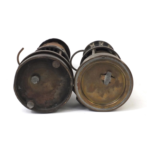 184 - Two vintage miners lamps comprising a E.Thomas & Williams Ltd. example numbered 136 and a Eccles typ... 