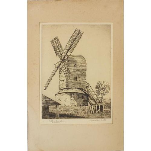 992 - Group of five etchings including two coloured examples, three Ralph Bingham examples and two example... 