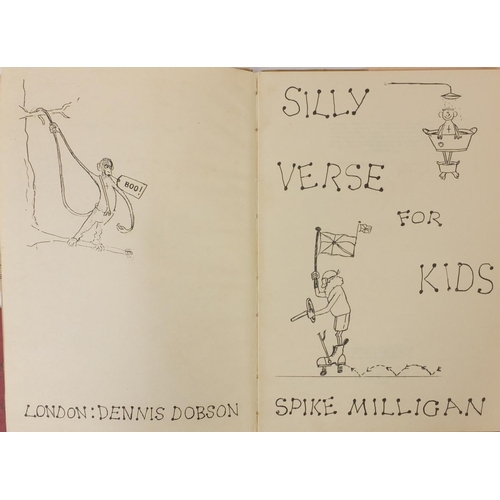 228 - Group of Spike Milligan ephemera comprising silly verse for kids, published by Dobson books Ltd. 195... 