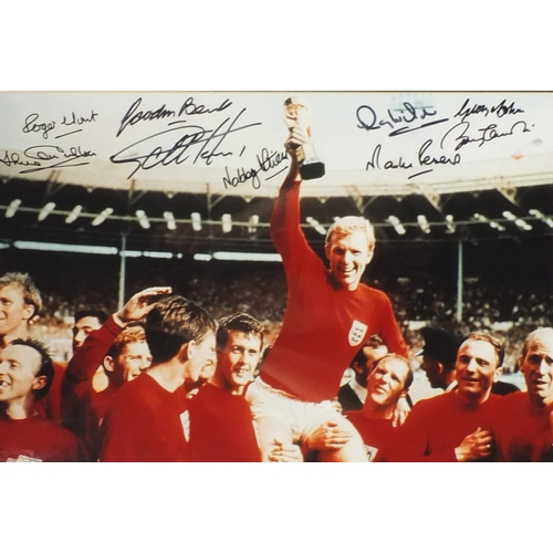 176 - Signed photograph of the 1966 England football team, including Geoff Hurst, Sir Bobby Charlton, Ray ... 
