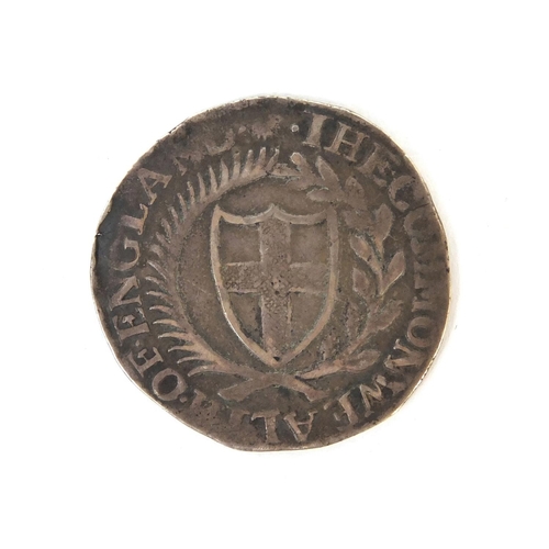 281 - Oliver Cromwell 1655 silver shilling, approximate weight 5.9g, approximate diameter 3.1cm
