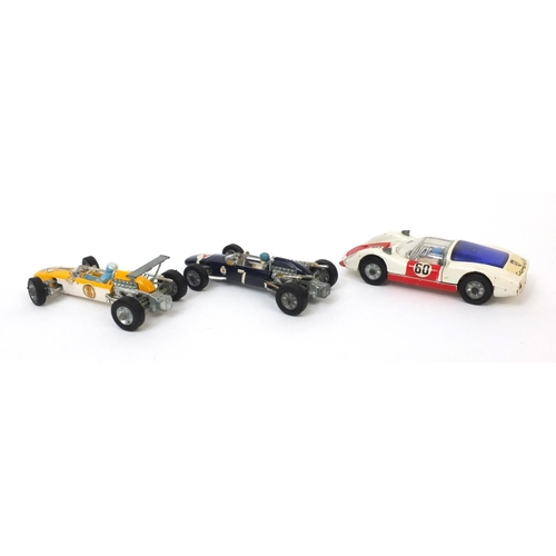 424 - Three boxed Corgi toys comprising Cooper Maserati F/1 156, Cooper Maserati F/1  159 and Porche Carre... 