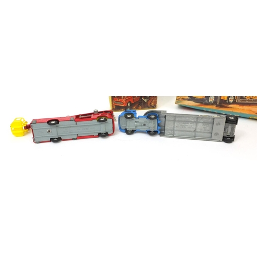 419 - Two boxed Corgi toy gift sets comprising Machinery Carrier No. 27 and a Simon Snorkel fire engine