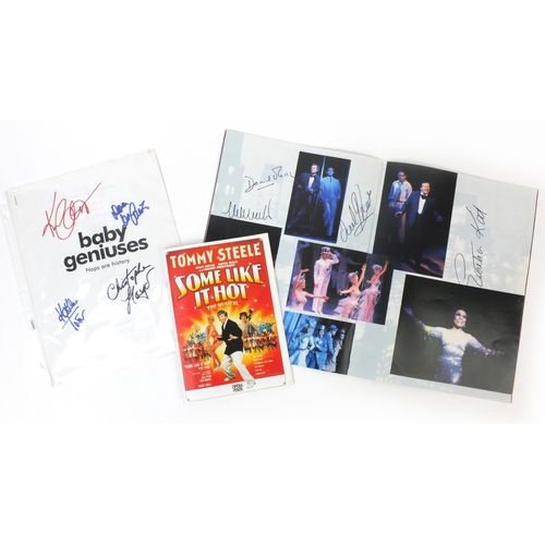 231 - Group of autographs including a Baby Genesis programme signed by Dom DeLuise, Kathleen Turner, Chris... 