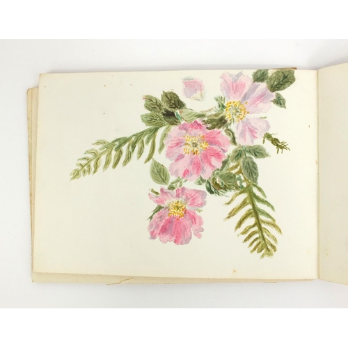 999 - Two artists sketch books containing watercolours of landscape scenes and still life