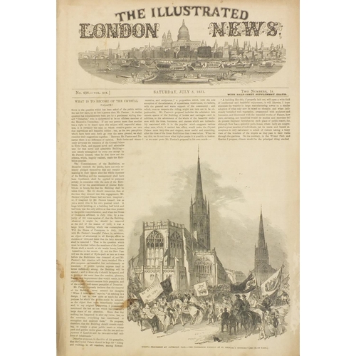 250 - The illustrated London news - Three hardback books published by William Little, London 1855 and 1890... 
