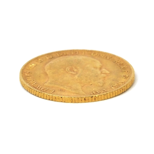 277 - George V 1910 half sovereign, approximate weight 4.0g
