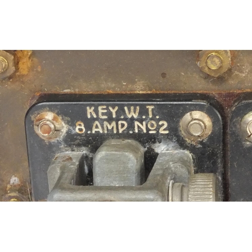 389 - Two British Military interest World War II signal lamp's and Morse code boxes, each with canvas carr... 