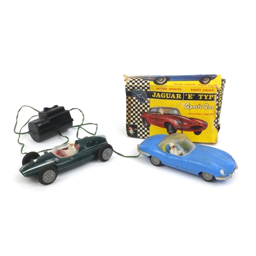 427 - Boxed Marx Toys Jaguar E-type battery operated sports car, together with one other