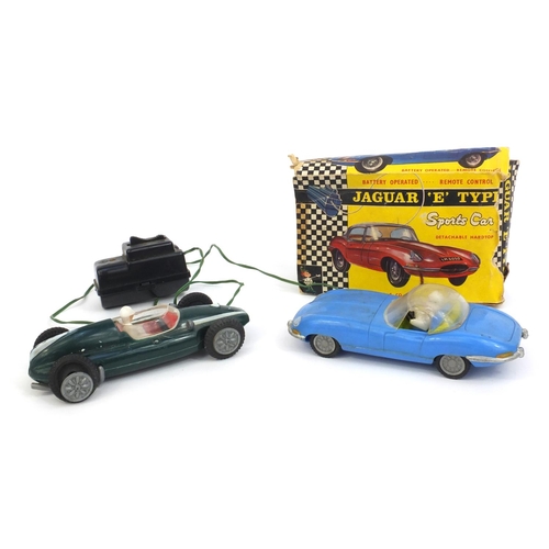 427 - Boxed Marx Toys Jaguar E-type battery operated sports car, together with one other