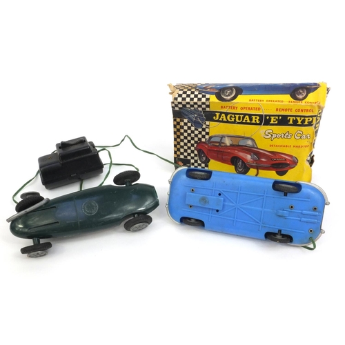 427 - Boxed Marx Toys Jaguar E-type battery operated sports car, together with one other