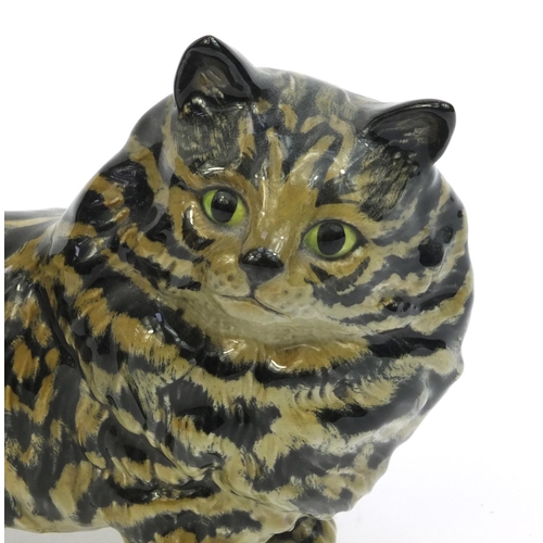 2110 - Beswick model of a Swiss roll cat, factory marks to the base, 12cm high