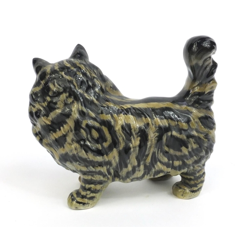 2110 - Beswick model of a Swiss roll cat, factory marks to the base, 12cm high