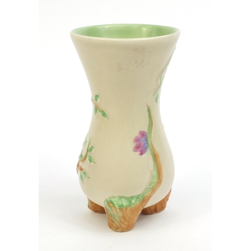 2132 - Clarice Cliff Newport pottery naturalistic vase, factory marks to the base, 15cm high