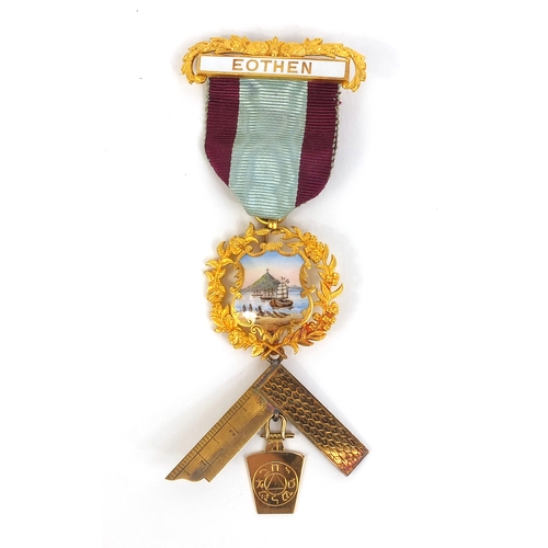 359 - 1894 Hong Kong plague medal awarded to Lieutenant Colonel Arthur Chapman when a Major for his effort... 