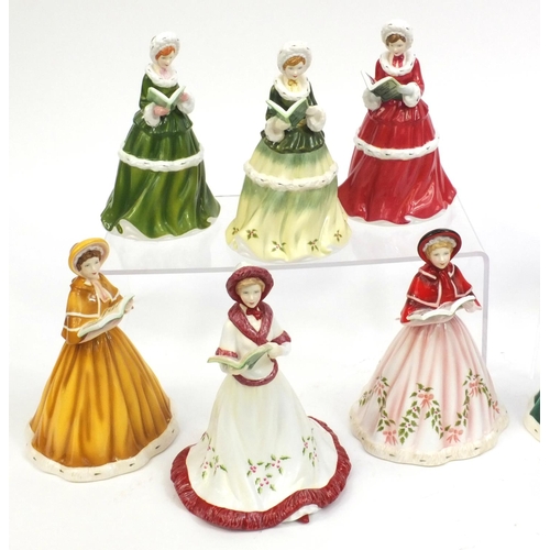 2133 - Set of twelve Royal Doulton figures - The twelve Days of Christmas, comprising HN5173, HN5168, HN541... 