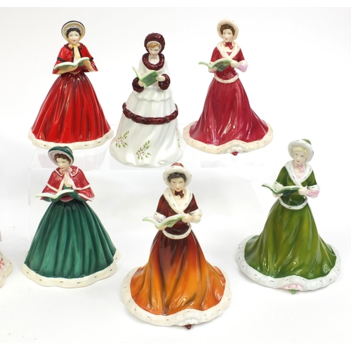 2133 - Set of twelve Royal Doulton figures - The twelve Days of Christmas, comprising HN5173, HN5168, HN541... 