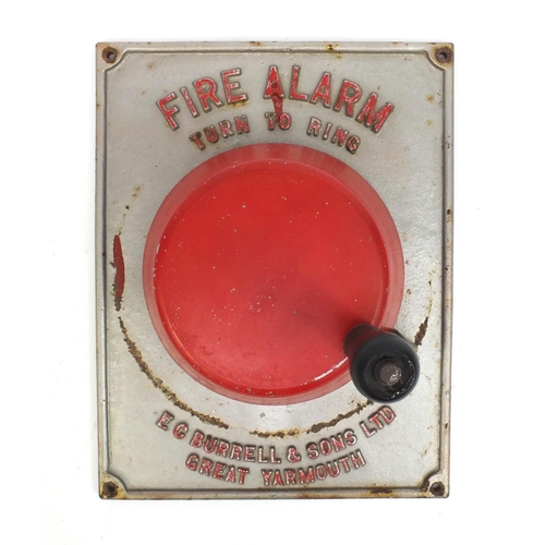 2244 - Vintage E C Burrell & Sons Ltd. fire alarm, 35cm high