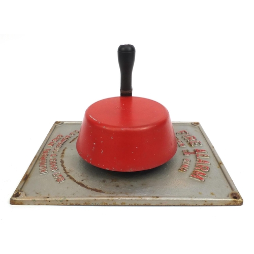 2244 - Vintage E C Burrell & Sons Ltd. fire alarm, 35cm high