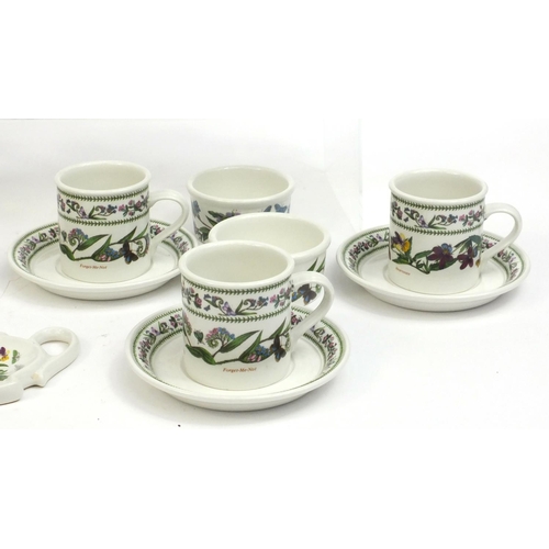 2313 - Collection of Portmeirion Botanic garden pattern items including cups and saucers, salt and pepper s... 