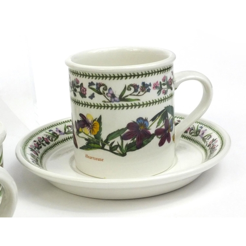 2313 - Collection of Portmeirion Botanic garden pattern items including cups and saucers, salt and pepper s... 