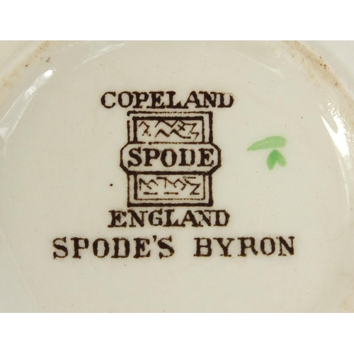 2235 - Copeland Spode Byron pattern part coffee service, including coffee pot, milk jug and sugar bowl, the... 