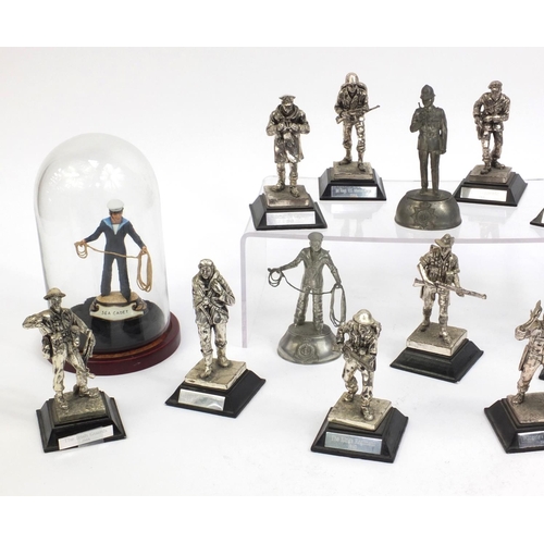 2276 - Collection of Royal Hampshire, Britain's and Charles Stadden Military figures, including sea cadet c... 