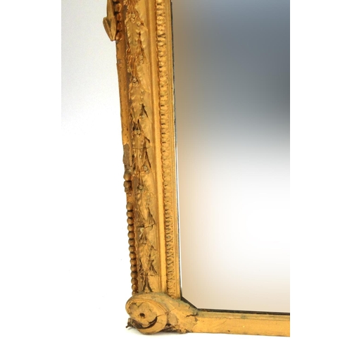 2016 - Large ornate gilt frame mirror, 185cm x 144cm