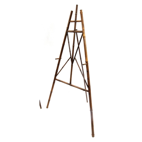 2095 - Two bamboo artist easels, the tallest 154cm high