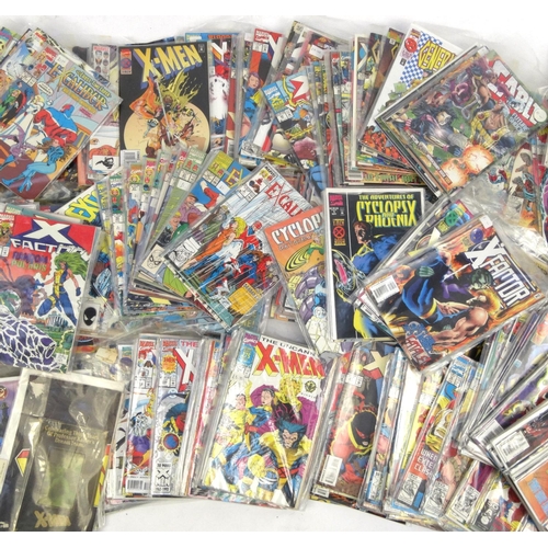 2252 - Extensive collection of vintage comics including X-man, Azrael, Excalibur, X-Factor etc, including s... 