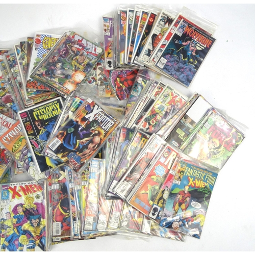 2252 - Extensive collection of vintage comics including X-man, Azrael, Excalibur, X-Factor etc, including s... 