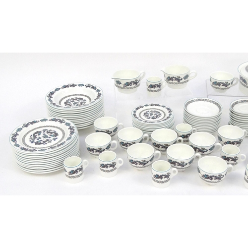 2180 - Collection of Wedgwood hotel dinnerware including plates, bowls, cups, saucers etc, the tallest 14cm... 