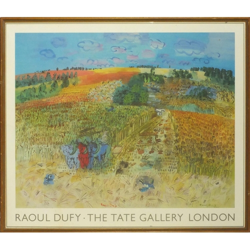 2245 - Vintage Raoul Dufy Tate Gallery poster framed, 66cm x 59cm excluding the frame