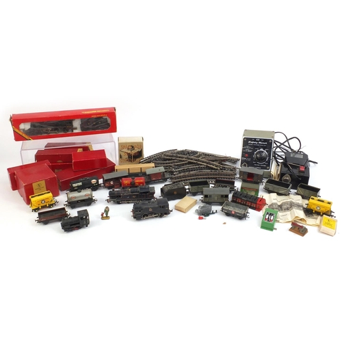 2287 - Collection of Hornby 00 gauge model railway items, including boxed LMS Loco black 5, 6664 Locomotive... 