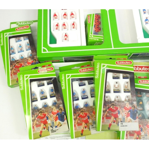 2279 - Nineteen boxed Subbuteo football teams, together with a boxed subbuteo table soccer game