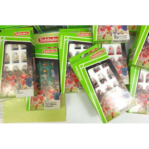 2279 - Nineteen boxed Subbuteo football teams, together with a boxed subbuteo table soccer game