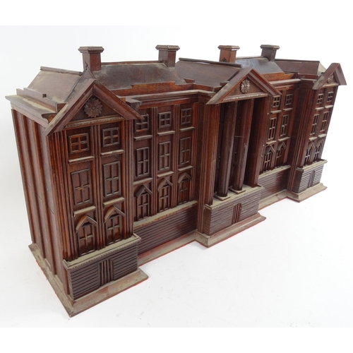 27 - Large wooden dolls house, 40cm high x 83cm wide