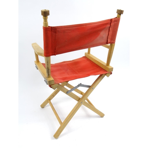 58 - Folding light wood directors chair
