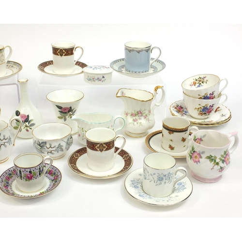 2178 - Collection of cabinet cups and saucers including Royal Doulton, Royal Worcester, Paragon, Wedgwood a... 