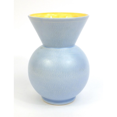 2306 - Bretby pottery vase, factory marks to the base, 20cm high