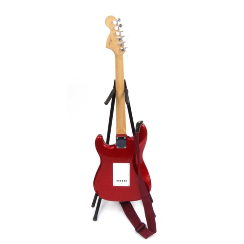 2074 - Squier for fender Stratocaster, serial No.CYO3074969 together with fitted carrying case