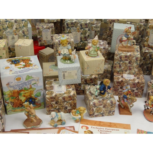 2296A - Extensive collection of cherished teddies ornaments mostly boxed and some sets, including The Circus... 